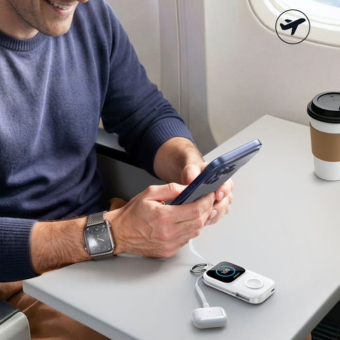Joyroom - Joyroom Powerbank 5000mAh JR-W19 med 5W trådlös klockladdning