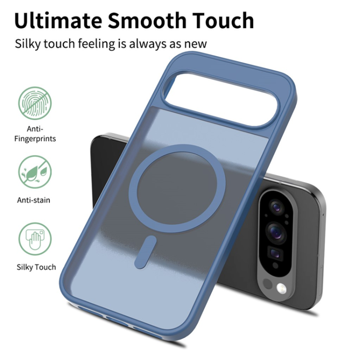 A-One Brand - Google Pixel 10 Pro XL Mobilskal MagSafe Skin Touch - Blå