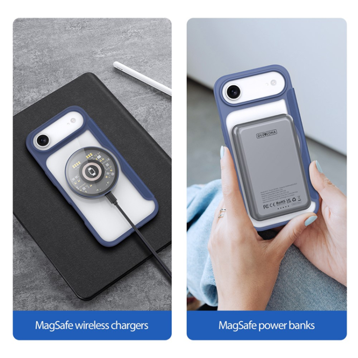 Dux Ducis - Dux Ducis iPhone 17 Air Plånboksfodral MagSafe Skin X Pro - Blå
