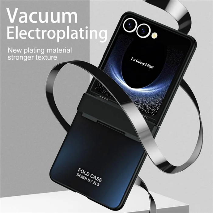 A-One Brand - Galaxy Z Flip7 Mobilskal Electroplating - Svart