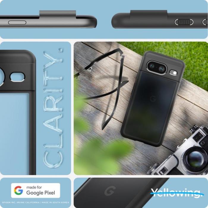 Spigen - Spigen Google Pixel 8 Mobilskal Ultra Hybird - Matte Svart