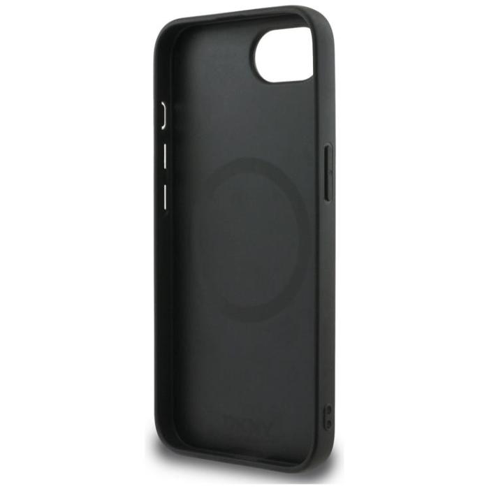 DKNY - DKNY iPhone 16e Mobilskal MagSafe Läder Checkered Mono