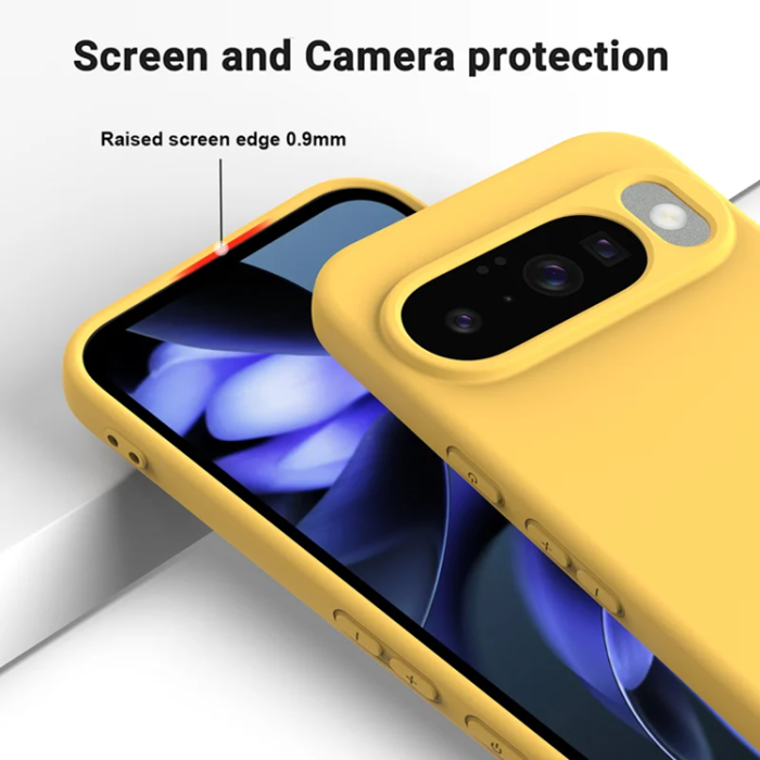 A-One Brand - Google Pixel 10 Mobilskal Liquid Silicone - Gul
