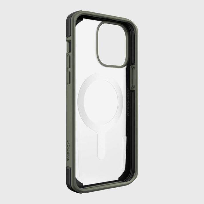 Raptic - Raptic iPhone 14 Pro Max Skal Magsafe Secure Armored - Grön