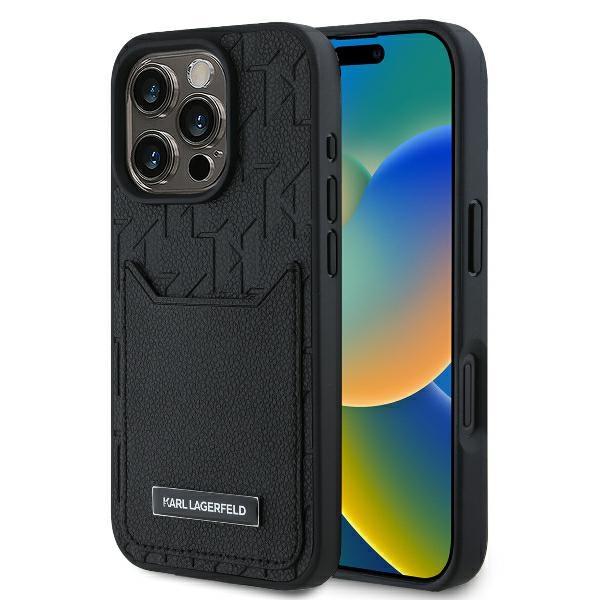 Karl Lagerfeld iPhone 16 Pro Max Mobilskal Korthållare - Svart | 2353 | AlltMobil