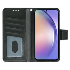 OEM - Samsung Galaxy A57 Pl&aring;nboksfodral Konstl&auml;der - Svart