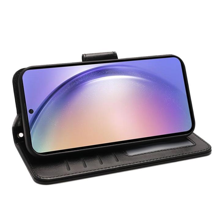 OEM - Samsung Galaxy A57 Fodral Läder - Svart