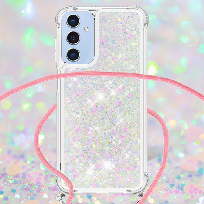 A-One Brand - Galaxy A17 / A26 Mobilskal med Snodd - Laser / Hearts