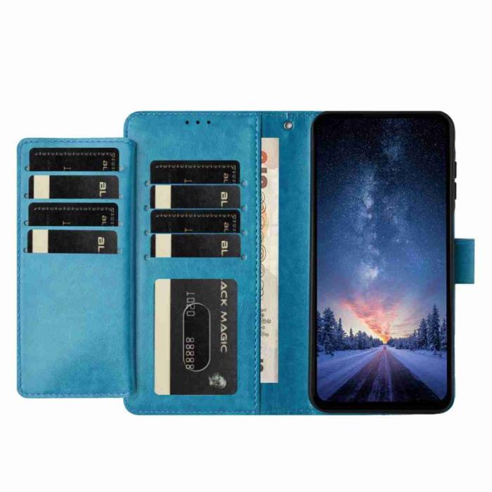 OEM - Samsung Galaxy A57 Plånboksfodral Konstläder Ställ - Ljusblå