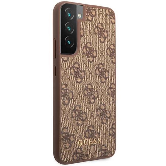 Guess - Guess Galaxy S23 Skal Metall Gold Logo - Brun