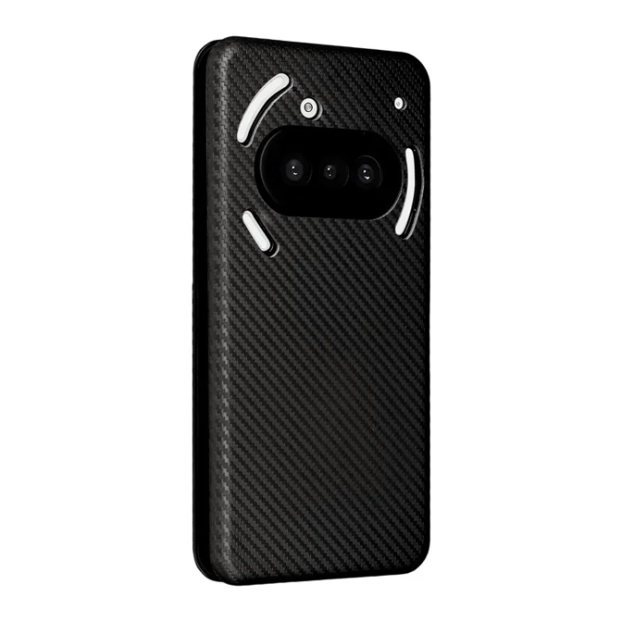 A-One Brand - Nothing Phone (3a) Plånboksfodral Läder Carbon Fiber Texture