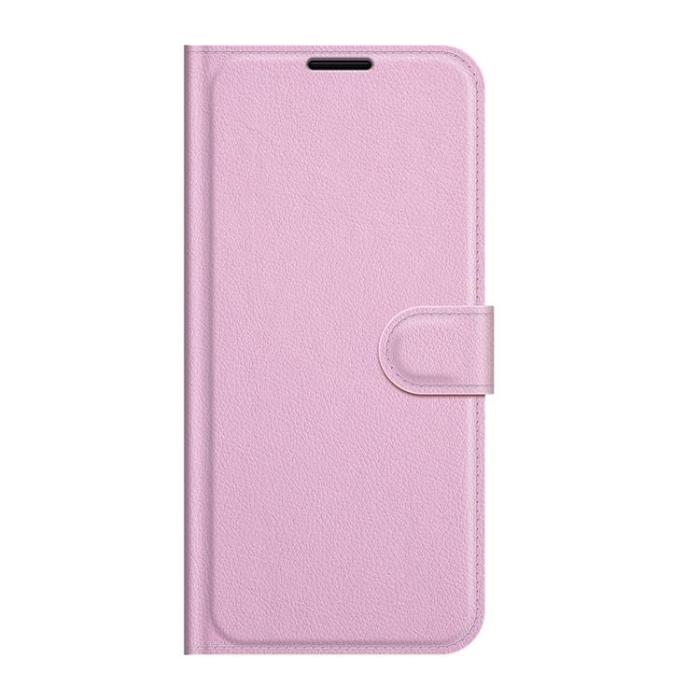 OEM - Litchi Magnetic Fodral Galaxy S22 Ultra 5G - Ljusrosa