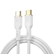 WIWU - WIWU USB-C Till USB-C 100W Kabel 1.2m YQ02 - Vit