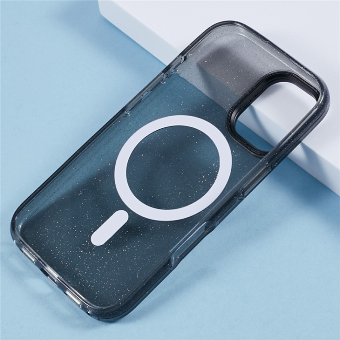 KIGC - KIGC iPhone 16 Mobilskal MagSafe Epoxy Kickstand - Svart