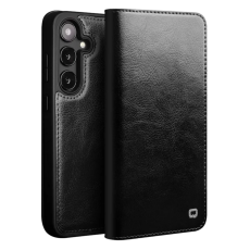 QIALINO - QIALINO Galaxy S25 Plus Plånboksfodral Äkta Läder Flip