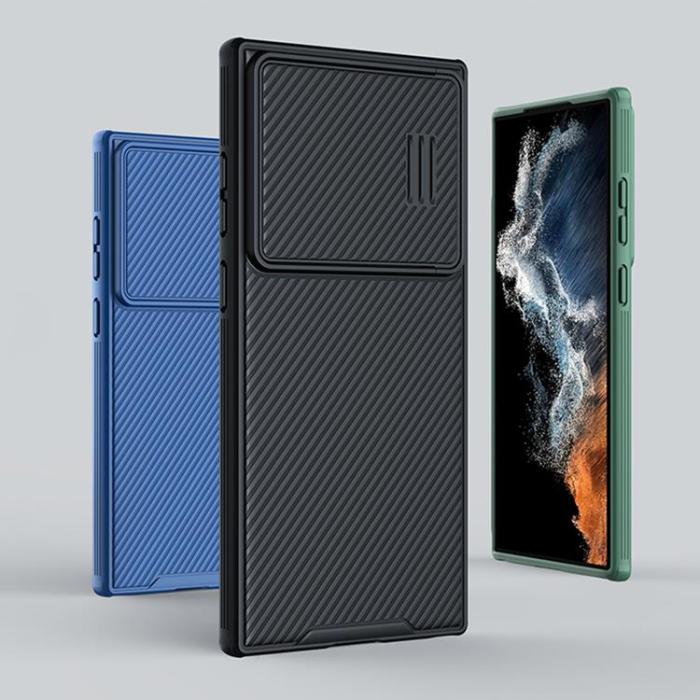 Nillkin - Nillkin Galaxy S23 Ultra Mobilskal CamShield S - Blå