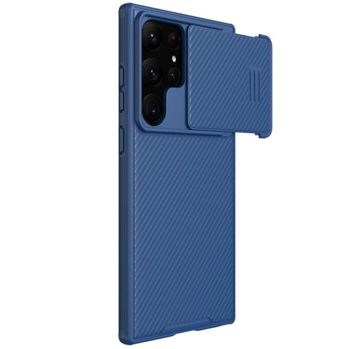 Nillkin - Nillkin Galaxy S23 Ultra Mobilskal CamShield S - Blå