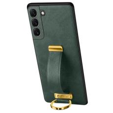 SULADA - SULADA Fashion Series Mobilskal till Galaxy S24+ L&auml;der+PC+TPU Gr&ouml;n