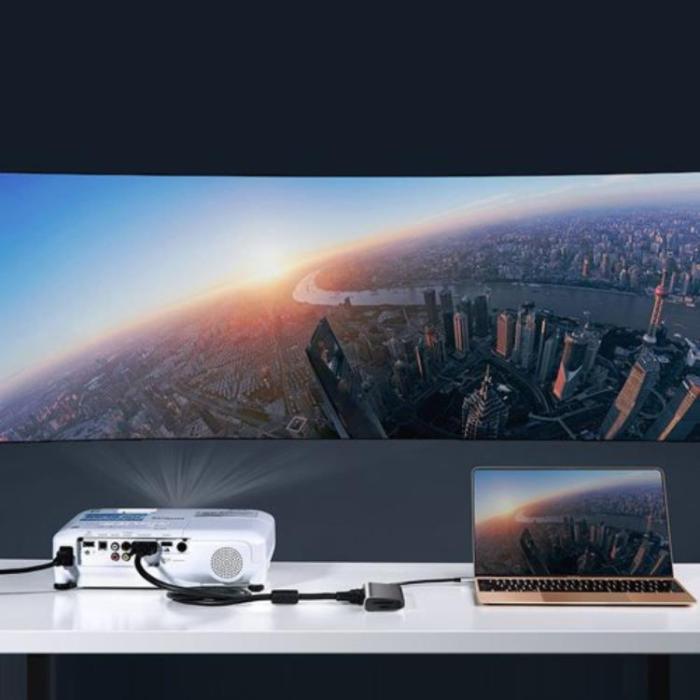 UTGATT5 - Ugreen 10in1 Multifunktionell HUB Till HDMI VGA USB-C 100W - Grå