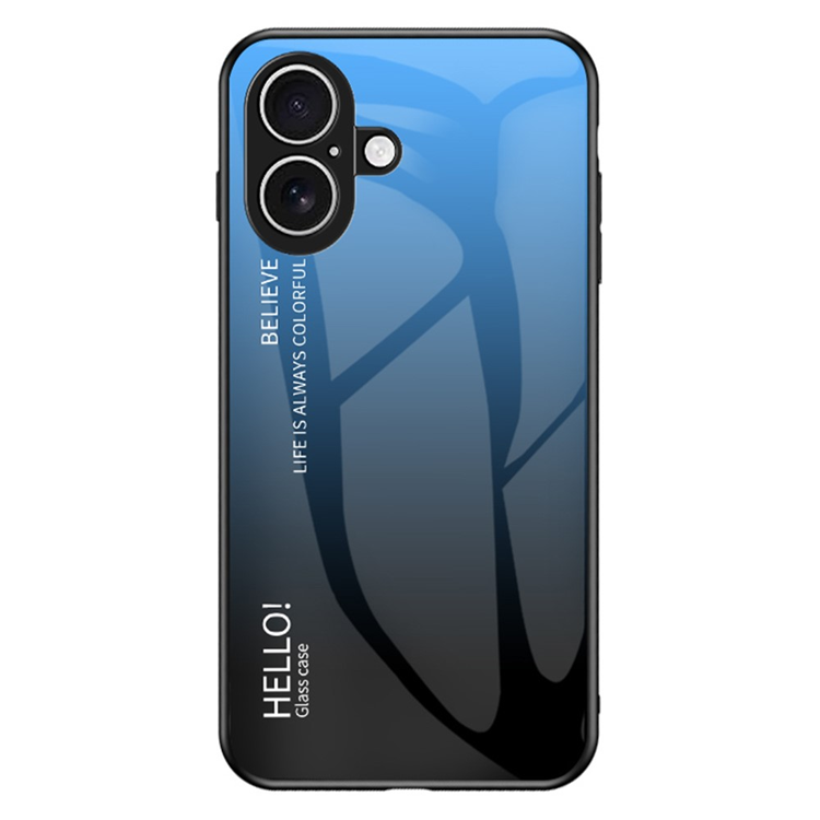iPhone 17 Mobilskal Anti-Scratch - Gradient Blå/Svart | 2353 | AlltMobil