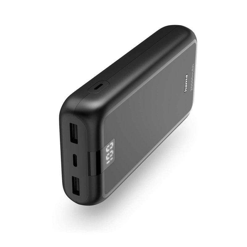 HAMA Powerbank 20000mAh 2xUSB-A+1xUSB-C Antracit