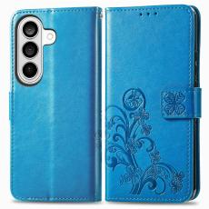 OEM - Pl&aring;nboksfodral f&ouml;r Samsung Galaxy S26 Konstl&auml;der - Bl&aring;