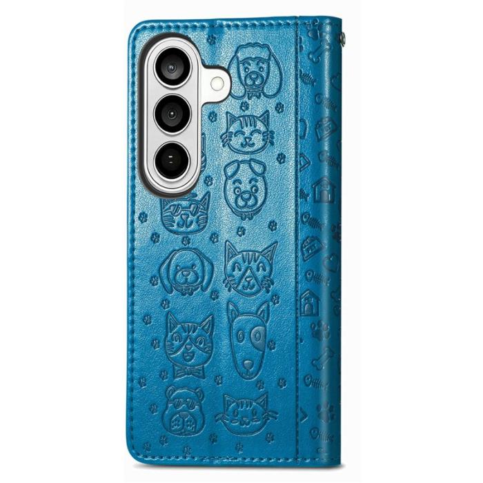 OEM - Plånboksfodral för Samsung Galaxy S26 Konstläder - Blå