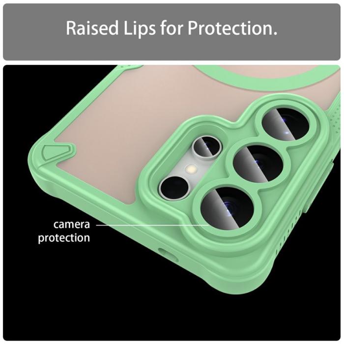 OEM - Mobilskal för Samsung Galaxy S26 Ultra Magnetiskt TPU + PC - Grön
