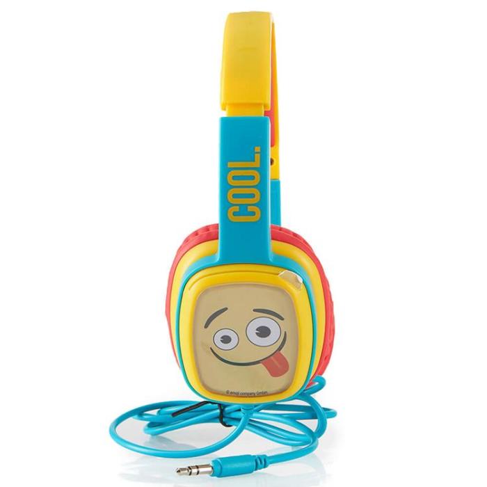 EMOJI - EMOJI Hörlurar Flip'N'Switch Junior On-Ear Trådad 80dB - Blå