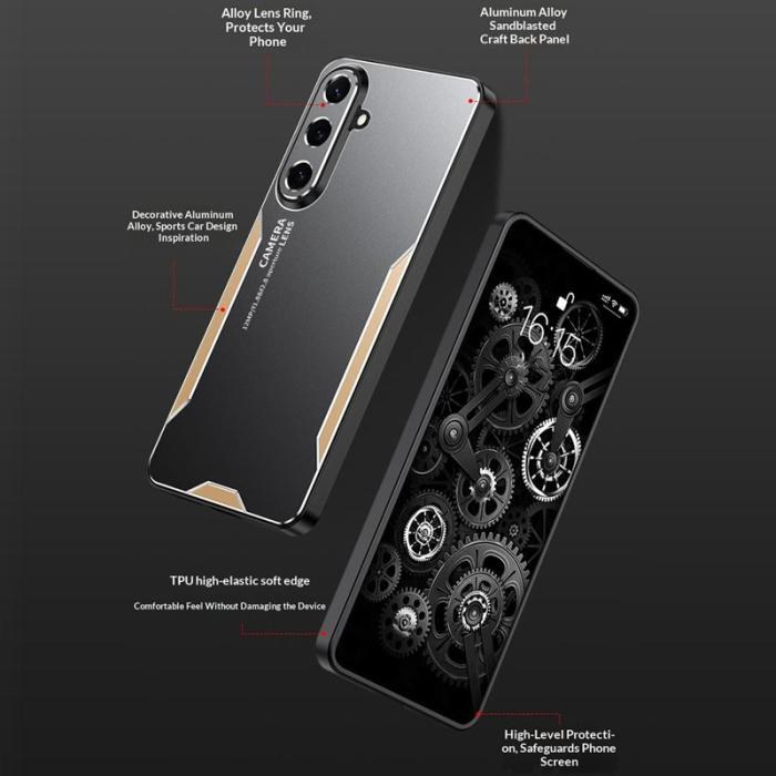 OEM - Mobilskal för Samsung Galaxy S26 Aluminiumlegering TPU PC - Röd
