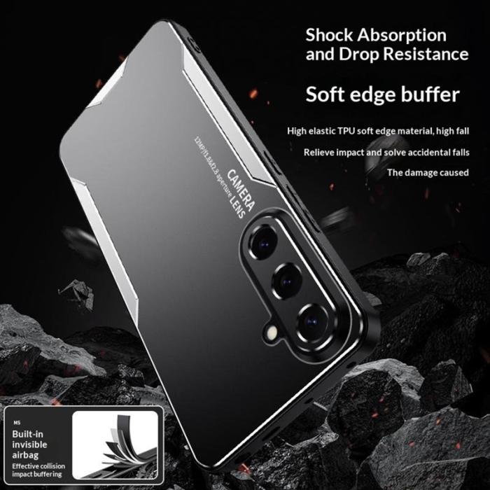 OEM - Mobilskal för Samsung Galaxy S26 Aluminiumlegering TPU PC - Silver
