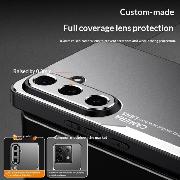 OEM - Mobilskal för Samsung Galaxy S26 Aluminiumlegering TPU PC - Silver