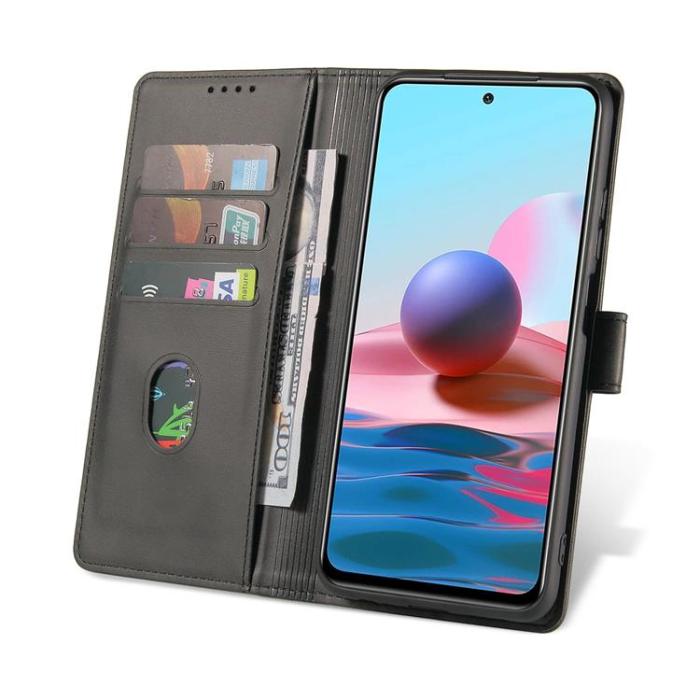 UTGATT1 - Magnet Elegant Kickstand Fodral Xiaomi Redmi Note 10 5G / Poco M3 Pro - Svart