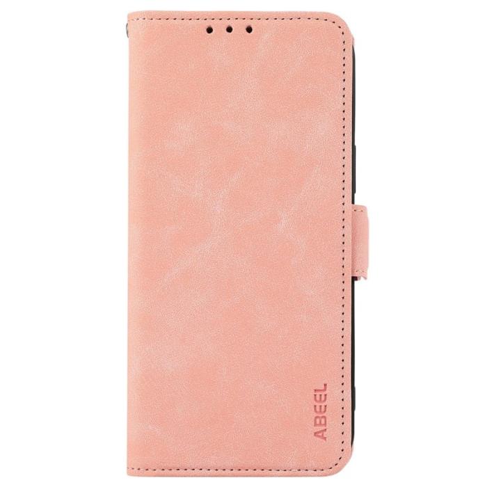 ABEEL - ABEEL Samsung Galaxy A17 5G Plånboksfodral Konstläder Folio Ställ - Rosa