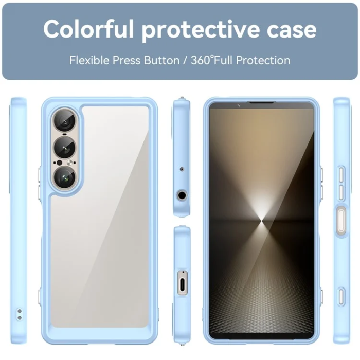 OEM - Sony Xperia 1 VII Mobilskal Acrylic TPU - Blå