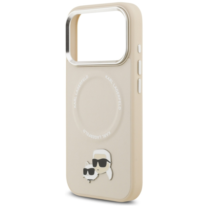 KARL LAGERFELD - Karl Lagerfeld iPhone 17 Pro Max Mobilskal MagSafe Karl Och Choupette Pins