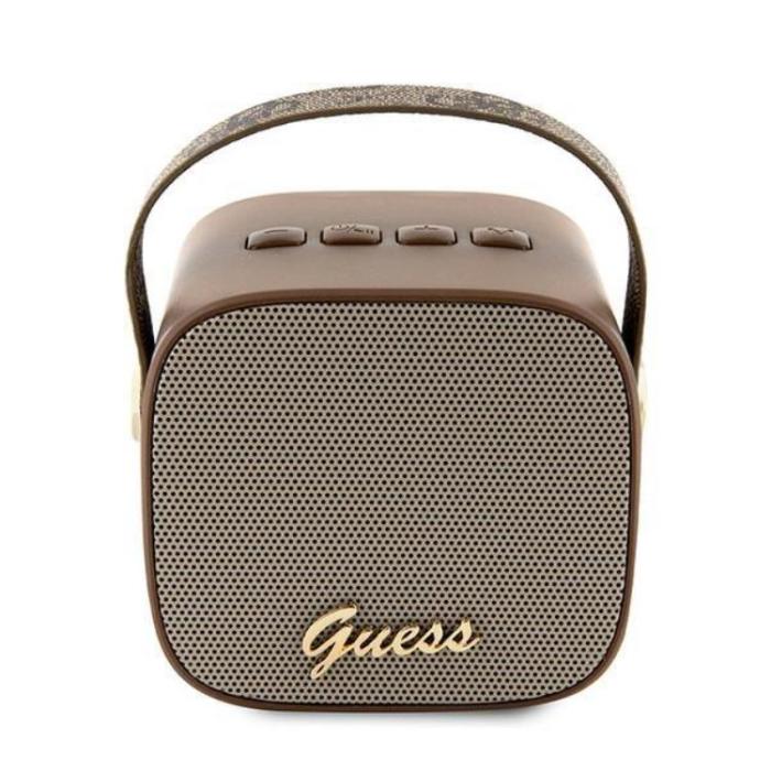 Guess - Guess Bluetooth Högtalare Mini Läder Script Logo - Brun