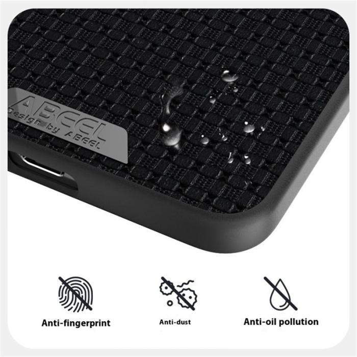 ABEEL - ABEEL Mobilskal till Samsung Galaxy S25 Edge MagSafe Äkta Läder Svart