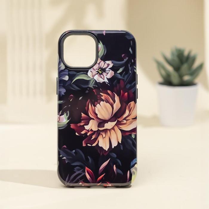 OEM - iPhone 15 Pro Mobilskal Decor - Peony
