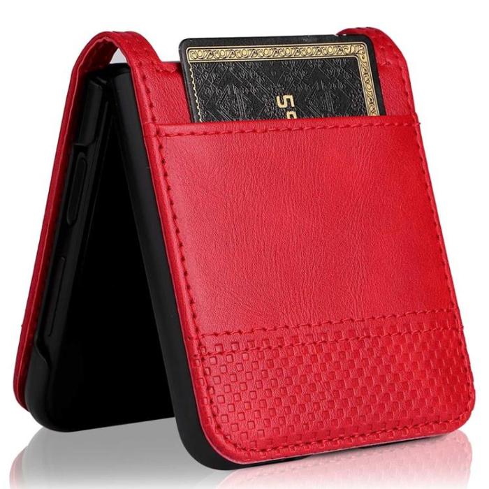 A-One Brand - Galaxy Z Flip 4 Plånboksfodral Vintage - Röd