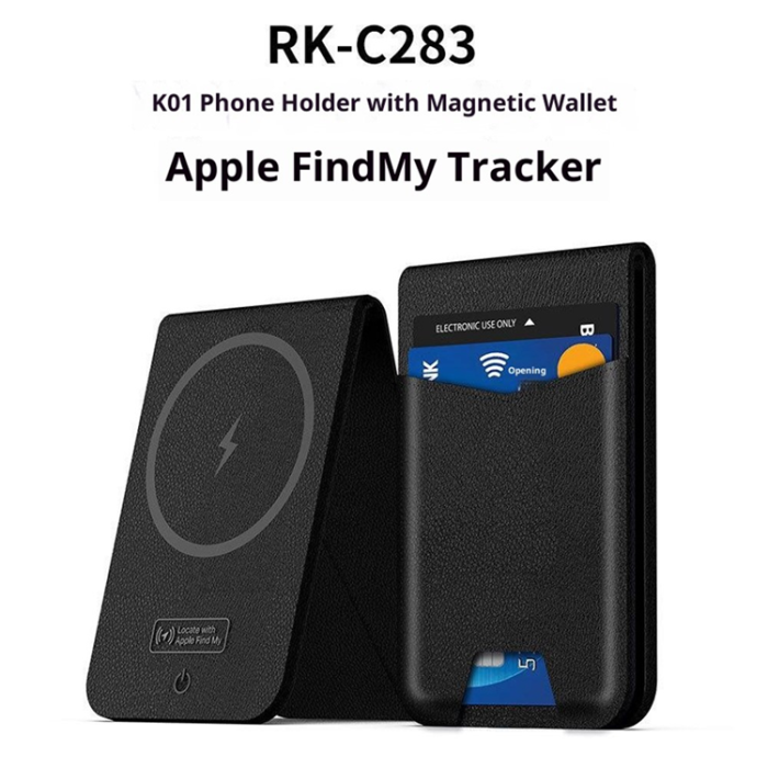 Mutural - Mutural Korthållare Magsafe med Find My-funktion Anti-Lost - Svart