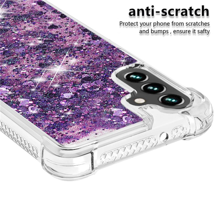 A-One Brand - Galaxy A34 5G Mobilskal YB Quicksand Glitter TPU - Lila