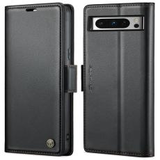 Caseme - CASEME Pl&aring;nboksfodral Konstl&auml;der till Google Pixel 8 Pro - Svart