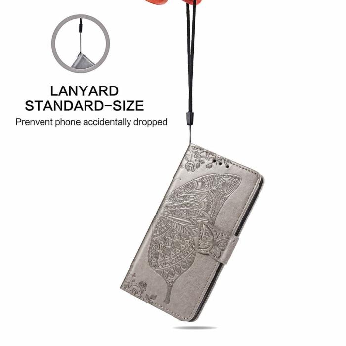 A-One Brand - Butterfly Plånboksfodral till Sony Xperia 10 III - Grå