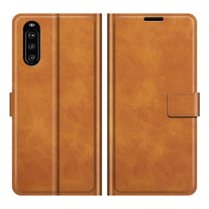 OEM - Flip Folio Plånboksfodral Sony Xperia 10 III - Brun
