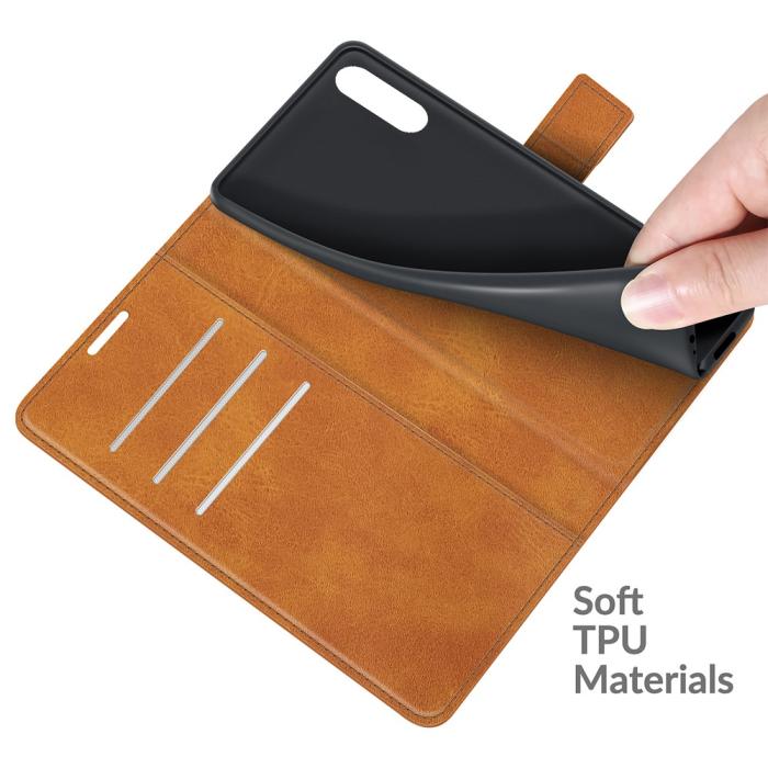 OEM - Flip Folio Plånboksfodral Sony Xperia 10 III - Brun
