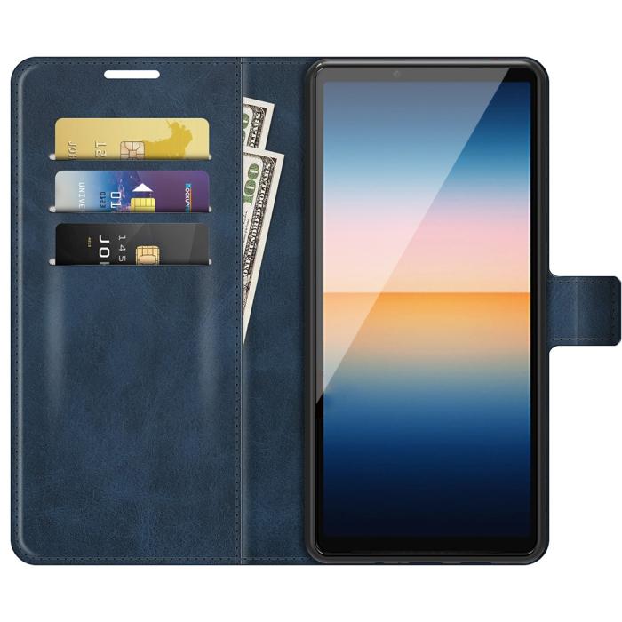UTGATT5 - Flip Folio Plånboksfodral Sony Xperia 10 III - Blå
