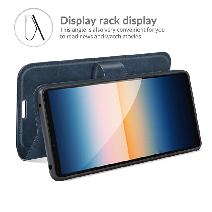 UTGATT5 - Flip Folio Plånboksfodral Sony Xperia 10 III - Blå
