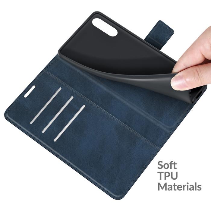 UTGATT5 - Flip Folio Plånboksfodral Sony Xperia 10 III - Blå