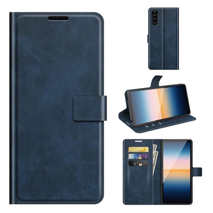UTGATT5 - Flip Folio Plånboksfodral Sony Xperia 10 III - Blå